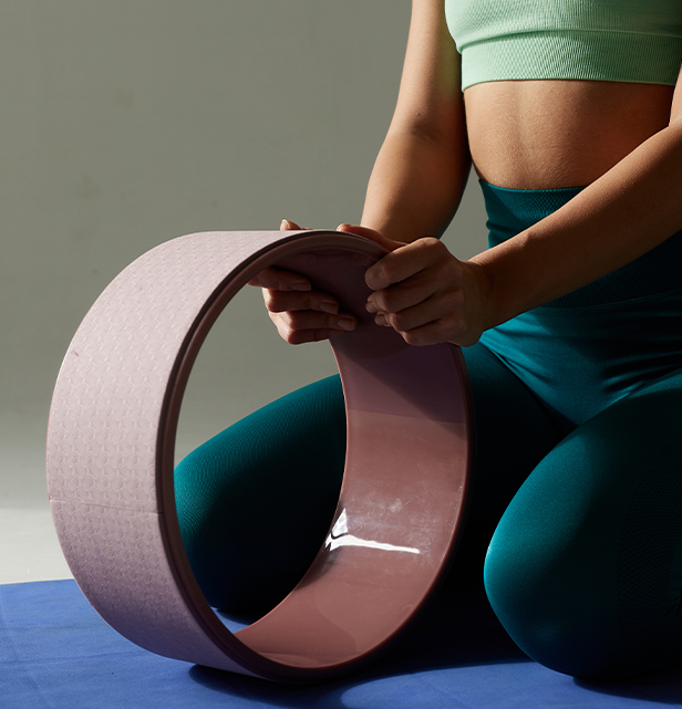 Yoga rugrollerwiel